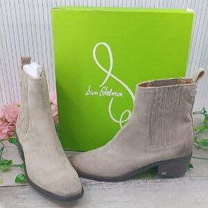 Sam Edelman Bronson Putty Suede Boots NIB